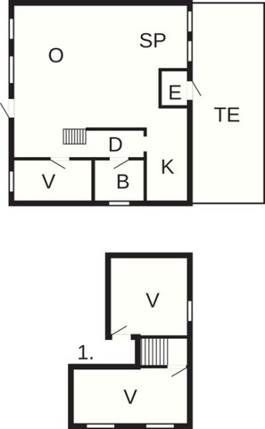 Apartment | Floor plan - Bohemian Apartment in Faaborg near Sea (Faaborg)