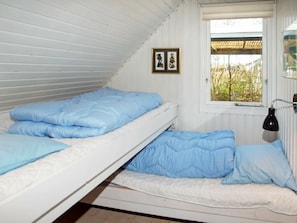 2 bedrooms, individually furnished, cribs/infant beds
