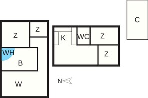House | Floor plan - 4 Star Holiday Home in Jerup (Jerup)