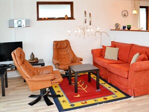 Living room - Modern Holiday Home in Funen Near Sea (Bogense)