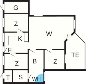 Casa | Planta do andar