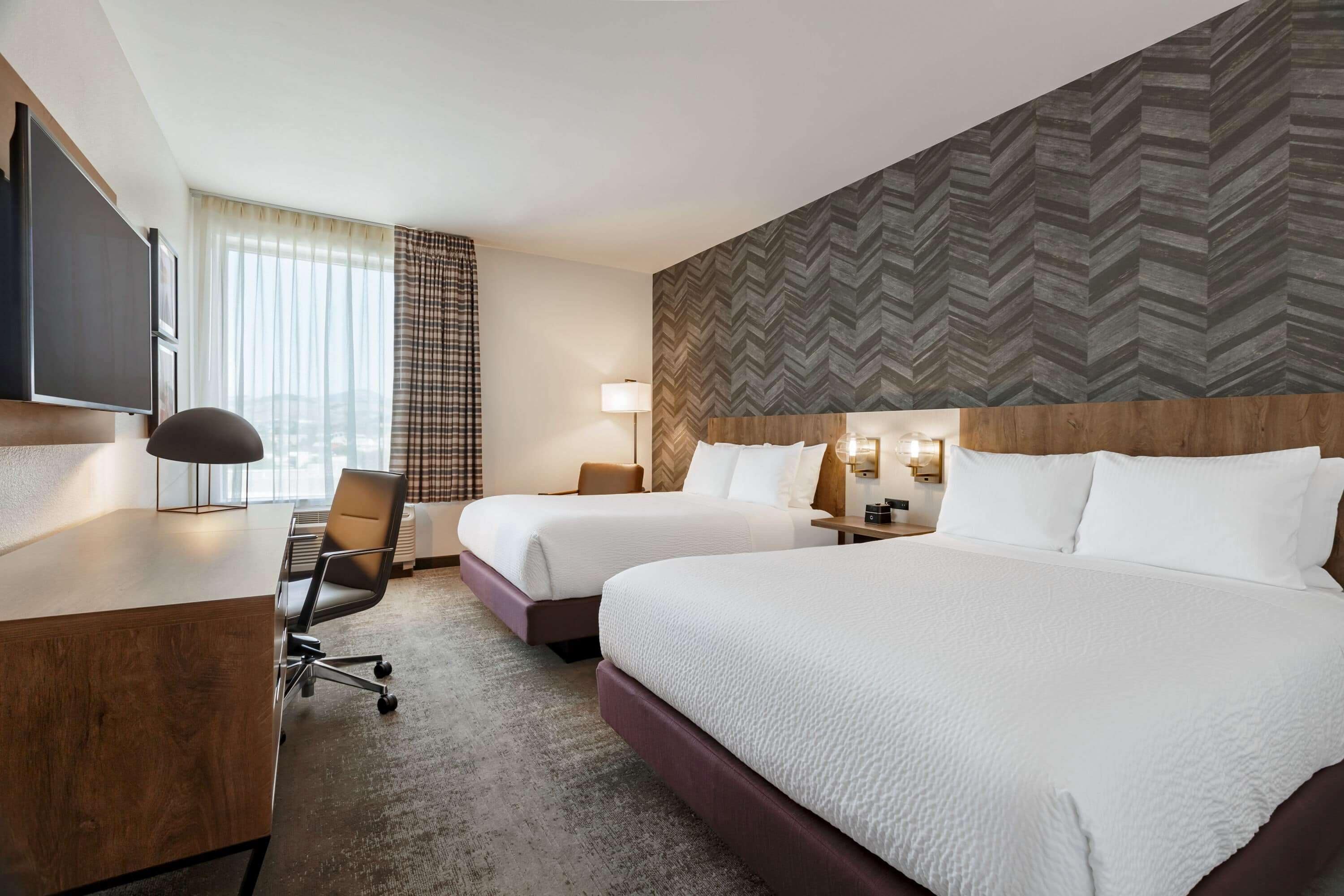 room, 2 queen beds, non smoking | hypo-allergenic bedding, pillow-top beds, desk, laptop workspace