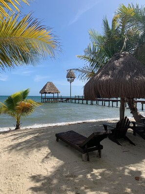 En la playa 