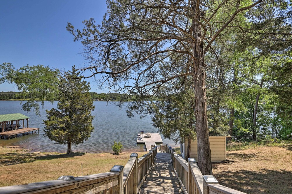 House w/ Dock + Slide Situated on Lake Sinclair!