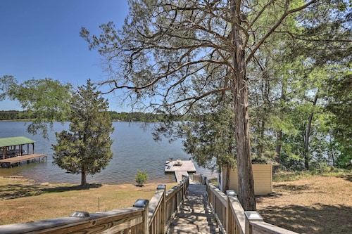 House w/ Dock + Slide Situated on Lake Sinclair!