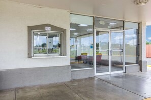 Entrée de l’hébergement