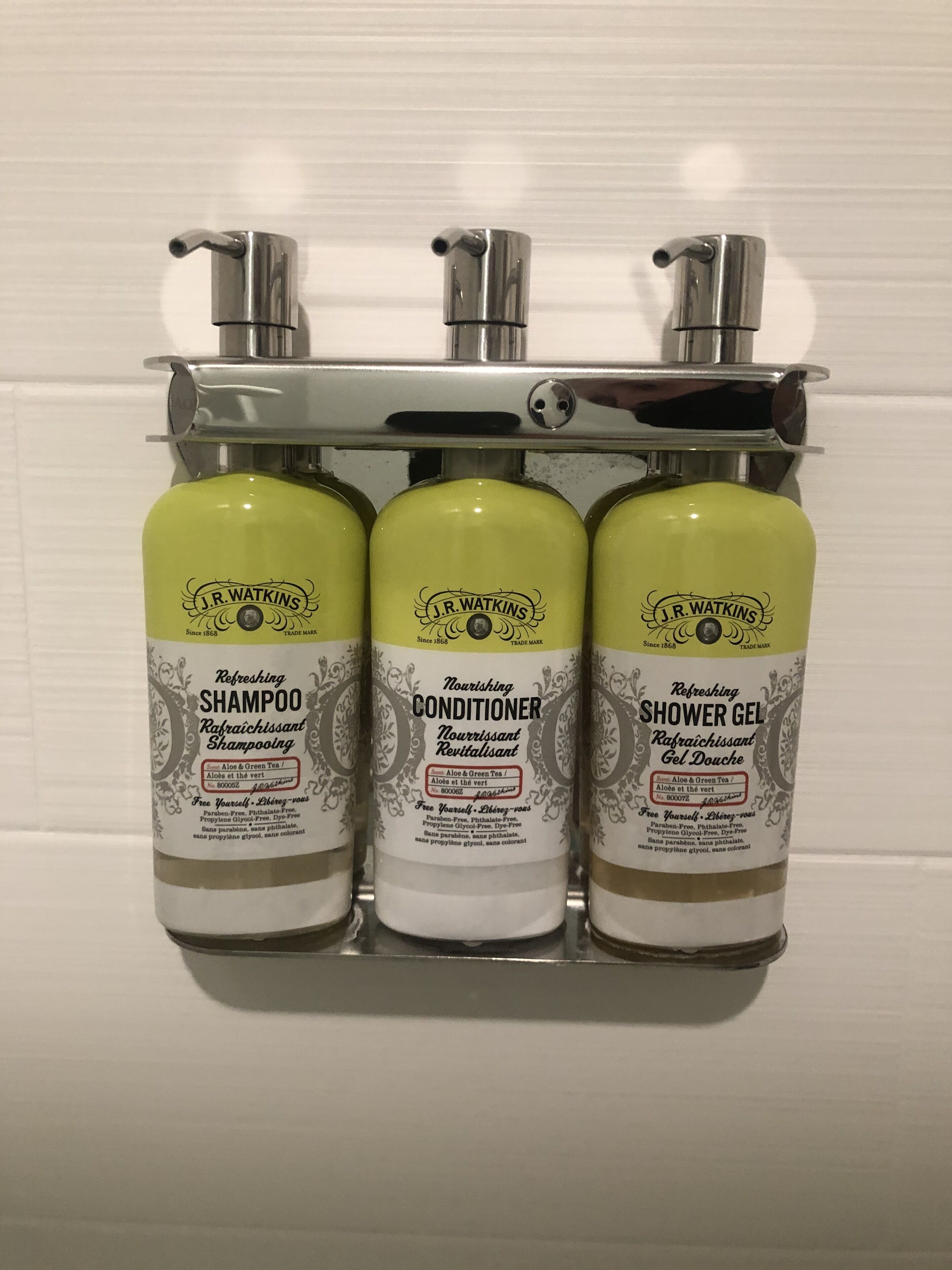 free toiletries, hair dryer, towels, soap