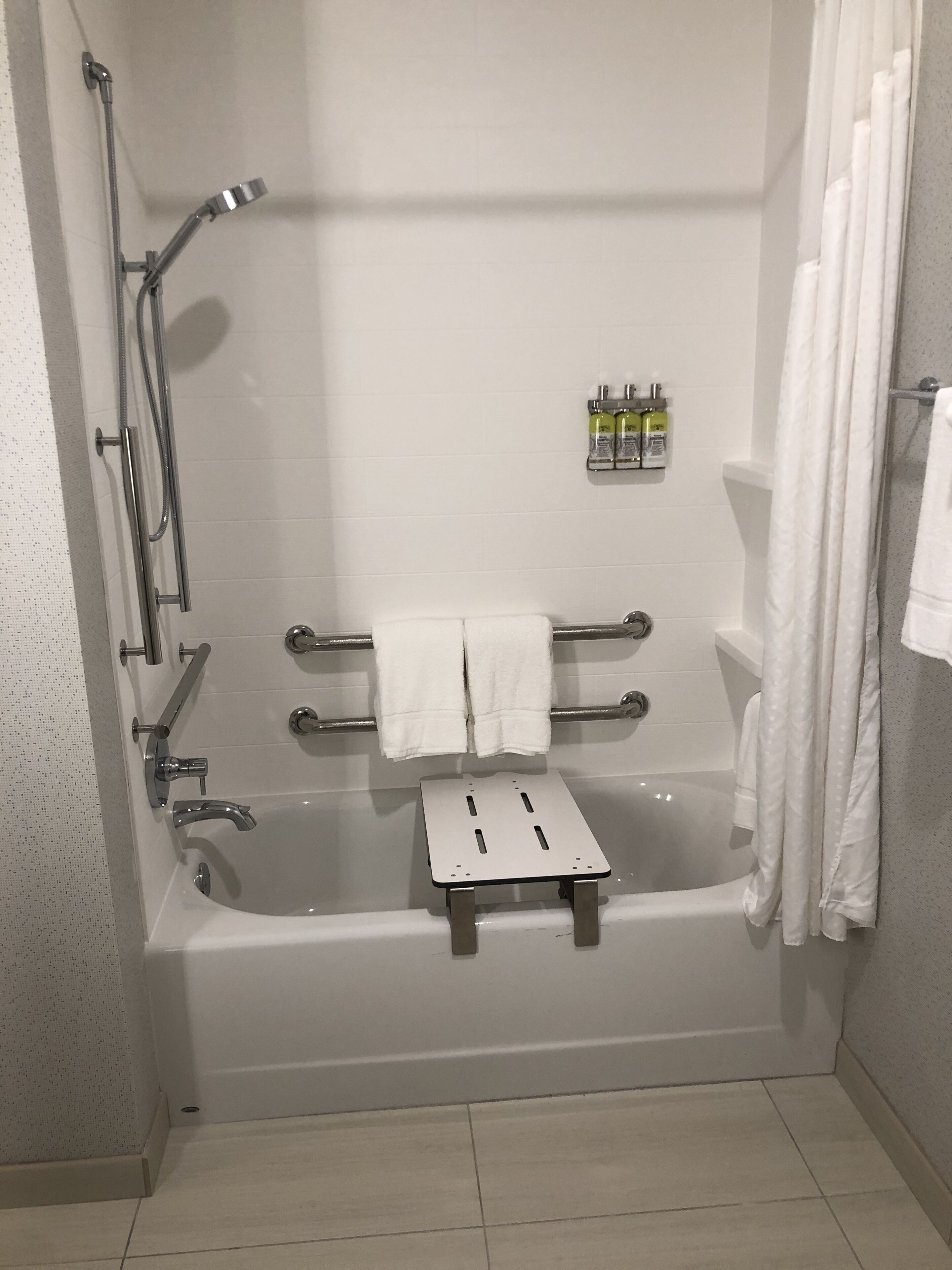 free toiletries, hair dryer, towels, soap