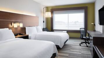 In-room safe, desk, laptop workspace, blackout drapes