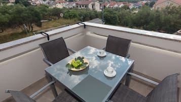 Deluxe Apartment, Sea View | Balcony view
