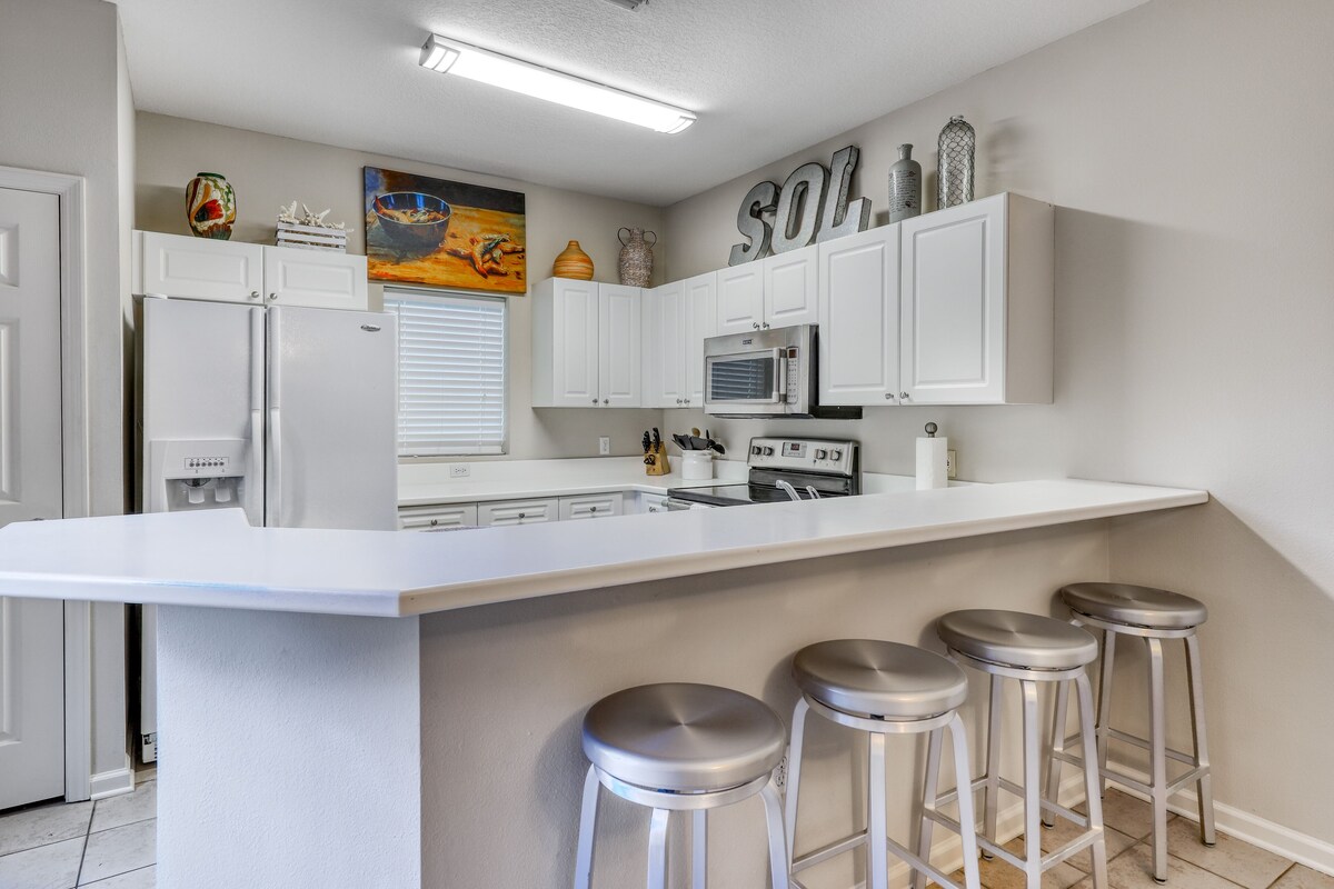 Photo 9 of Lovely condo with a furnished patio & on-site pool - beach access
