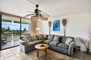 TV, DVD player - White Sands Village #226 Updated, OceanViews, Elevators, Central AC! (Kailua-Kona)