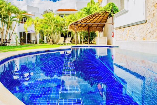Villa, 4 Bedrooms, Balcony, Garden View | Pool