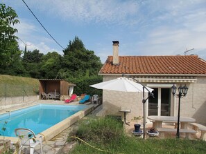 Pool - Stunning private villa for 6 people with WIFI, private pool, TV and terrace (Saint-paul-en-forêt)