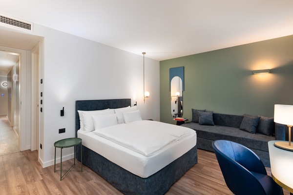 Habitació superior (Armonia) | Roba de llit d'alta qualitat i cobrellits