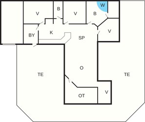 House | Floor plan - 9 Person Holiday Home in Borkop-by Traum (Borkop)