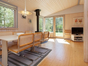 Dining - Quiet Holiday Home in Zealand With Indoor Whirlpool (Nykobing Sjaelland)