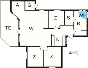 House | Floor plan - 6 Person Holiday Home in Humble-by Traum (Sydlangeland)