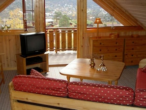 Fireplace, DVD player