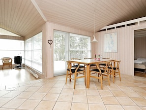 Outdoor dining - Cozy Holiday Home in Kirke Hyllinge With Sauna (Kirke Hyllinge)