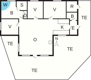House | Floor plan - 4 Star Holiday Home in Ringkobing (Ringkobing)