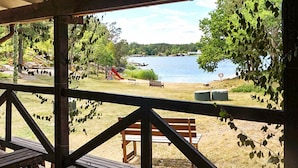 Balcony - 6 Person Holiday Home in Oskarshamn (Figeholm)
