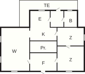 House | Floor plan - 5 Person Holiday Home in Kristdala (Kristdala)