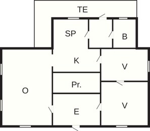 House | Floor plan - 5 Person Holiday Home in Kristdala (Kristdala)