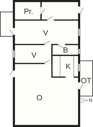 House | Floor plan - 5 Person Holiday Home in Fengersfors (Fengersfors)