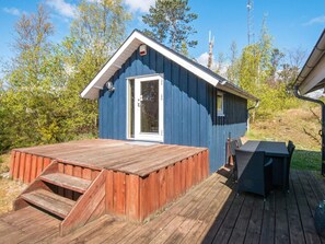 Outdoor dining - 9 Person Holiday Home in Ebeltoft (Ebeltoft)