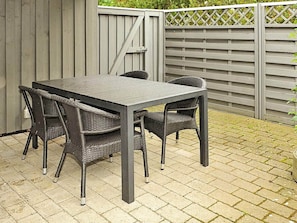 Outdoor dining - 8 Person Holiday Home in Ansager (Ansager)