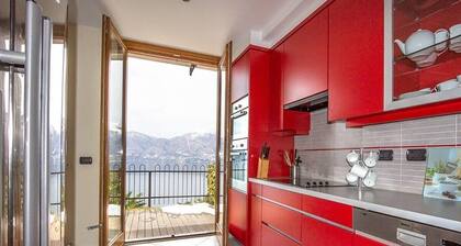 Grand Modern 3 Chambres Appartement avec vue imprenable sur le lac sur le lac Majeur