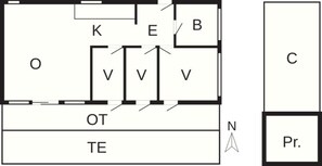 House | Floor plan - 6 Person Holiday Home in Ebeltoft-by Traum (Ebeltoft)