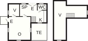 House | Floor plan - 5 Person Holiday Home in Kalvsvik (Kalvsvik)