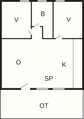 House | Floor plan - 6 Person Holiday Home in Ringkobing (Ringkobing)