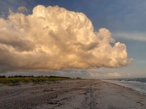 A beach with a large cloud formation. - 4 Star Holiday Home in Ebeltoft (Ebeltoft)