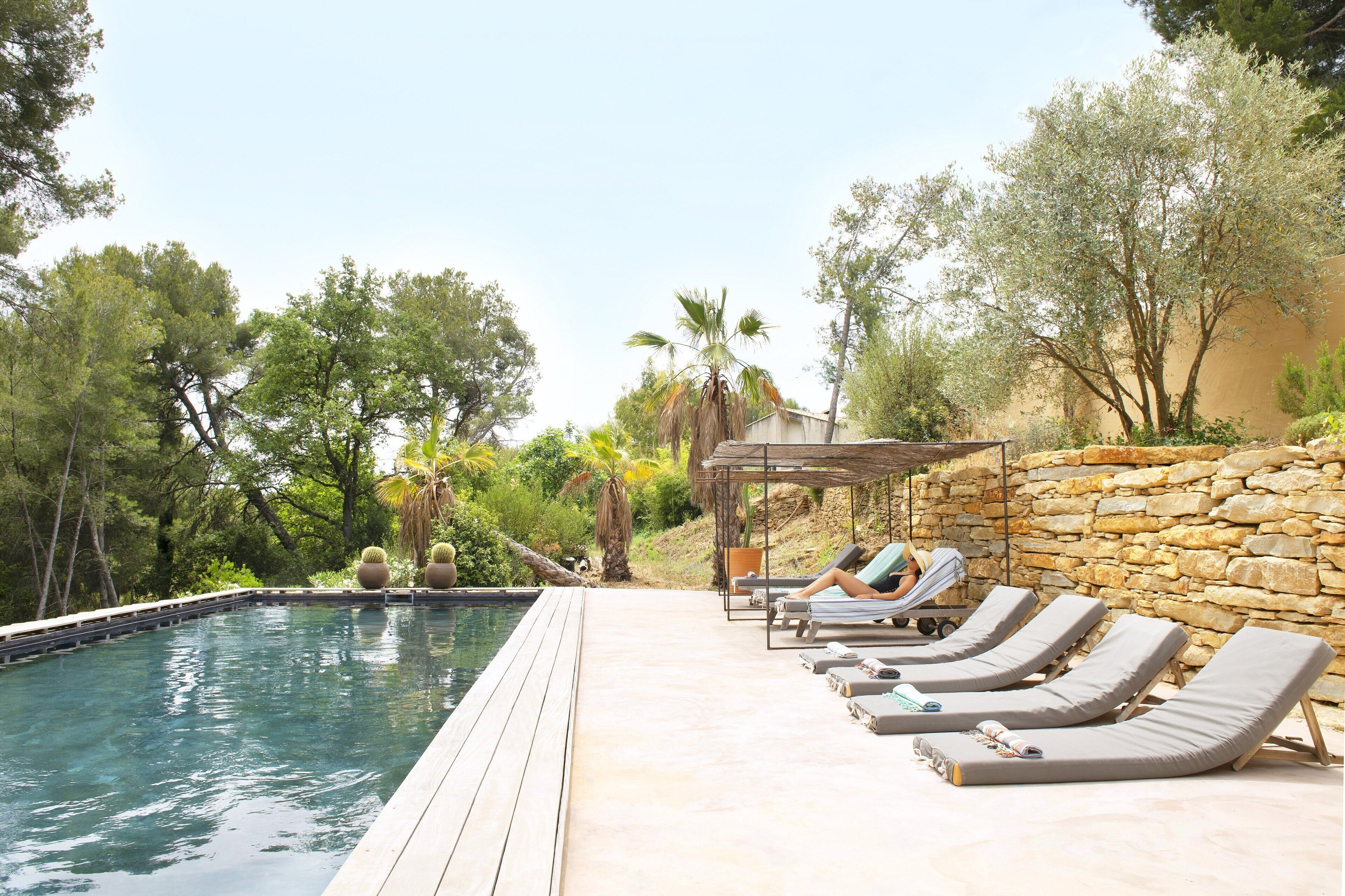 Piscine extérieure, piscine chauffée