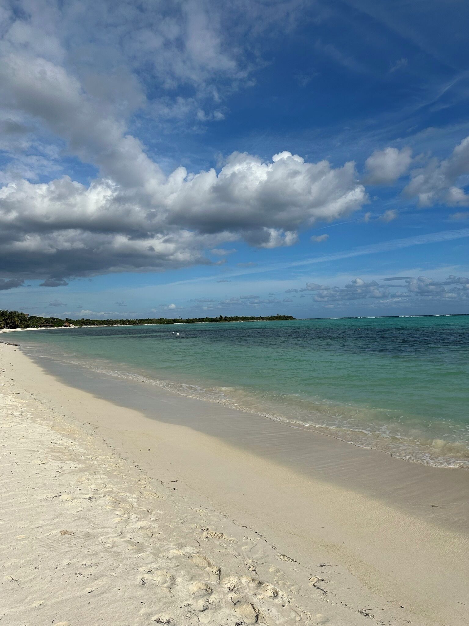 On the beach, sun-loungers, beach towels