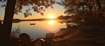 Beautiful views of Lake Wissota @ Hideaway Resort- Cedar 4 cabin