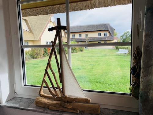 Reethaus Boddenblick in Alt Reddevitz with parking lot, ground-level terrace, Wgh12