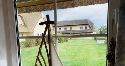 Reethaus Boddenblick in Alt Reddevitz with parking lot, ground-level terrace, Wgh12