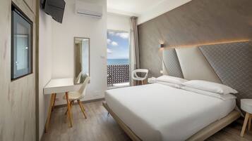 Standard Double Room, Balcony, Sea View | In-room safe, desk, blackout curtains, free WiFi