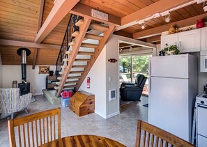 Interior - Romantic A-Frame Beach Cottage, Blocks to the Beach, Deck, Fireplace and Firepit (Rockaway Beach)