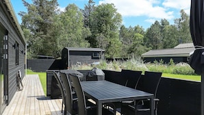 Balcony - Elegant Holiday Home in Jutland With Hot tub (Aalbaek)
