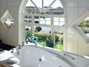 House | Bathroom | Bathtub, hair dryer