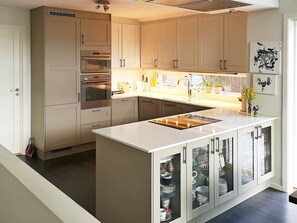 Coffee/tea maker, fridge, microwave, stovetop - 11 Person Holiday Home in Kristianssand (Kristiansand)