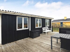 Outdoor dining - 7 Person Holiday Home in Lokken (Lokken)