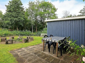 Balcony - Elegant Holiday Home in Funen With Roofed Terrace (Frørup)