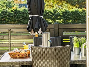 Outdoor dining - 7 Person Holiday Home in Hals (Hals)