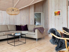 House | Living room - Picturesque Holiday Home in Hovedstaden With Sauna (Vejby)